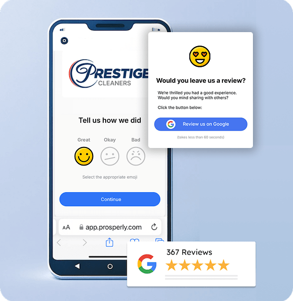Collect Google reviews from your customer